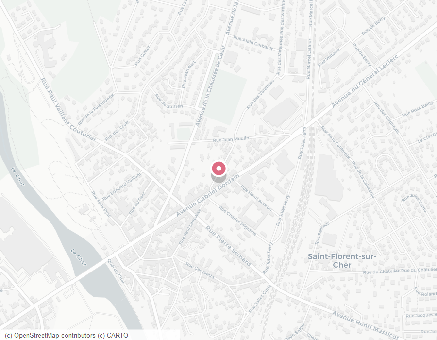 Carte du cabinet infirmier à Saint-Florent-sur-Cher